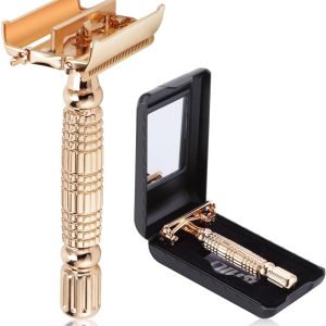 BAILI Luxury Gift Butterfly Open TTO Double Edge Safety Razor Wet Shaving Kit