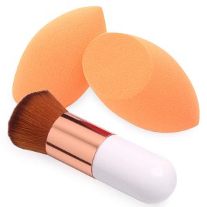 Achieve Flawless Looks with the Skilled 7-Piece Makeup Brush Set + Sponge