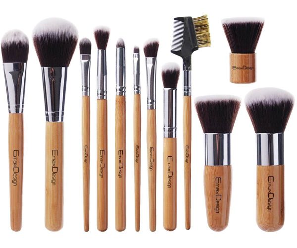 Bamboo Synthetic Kabuki Brush Set