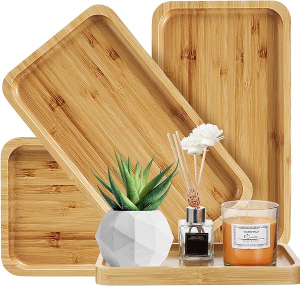 Bamboo Tray for Bathroom and Home Decor