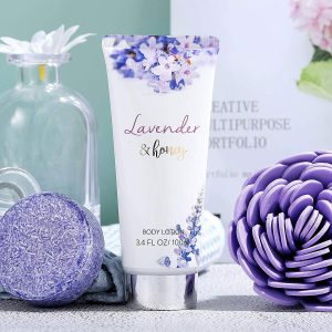 Bath and Body Gift Set - Body & Earth 8 Pcs Bath Spa Gift Sets Lavender&Honey