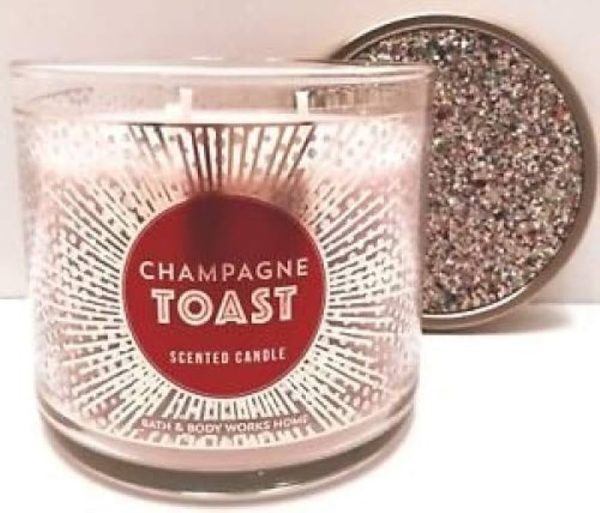 Bath and Body Works Champagne Toast 2017 3 Wick Candle
