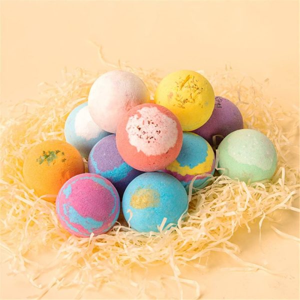 Bath Bombs Gift Set 12 Extra Large 5oz Fizzies with Pure Essential Oils