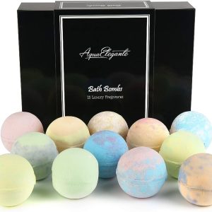 Bath Bombs Gift Set - Luxury Organic Bath Bombs for Her - Vegan Beauty Gift Set