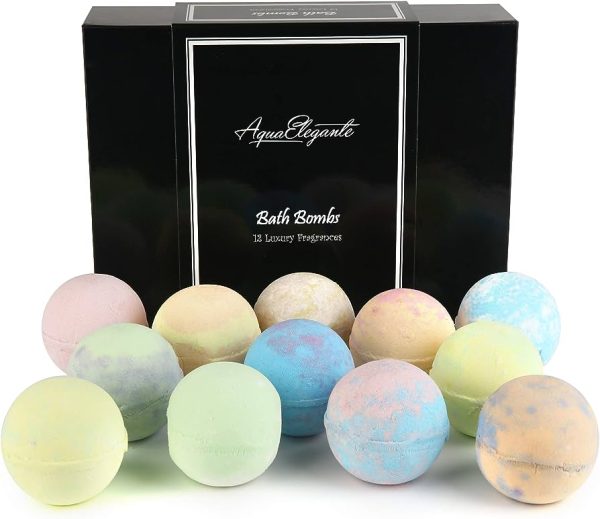 Bath Bombs Gift Set - Luxury Organic Bath Bombs for Her - Vegan Beauty Gift Set