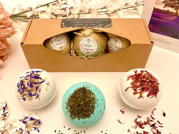 Bath Bombs Luxury Gift Set -12 Long Lasting Fizzies Organic Essential Oils