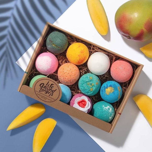 Bath Bombs Set 16 Shea Butter Dry Skin Moisturize Bath Bombs Gift Set