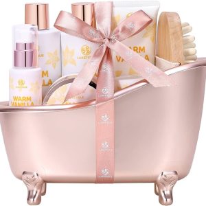 Bath Gift Set for Women - Luxurious 8 Pcs Bath Set