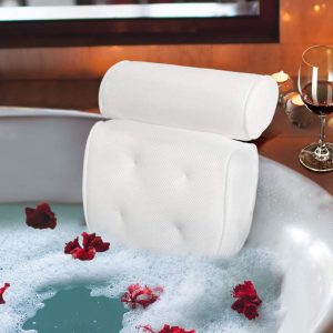 Bath Pillow-Luxury Spa Bathtub Cushion Head,Neck,and Shoulder Support