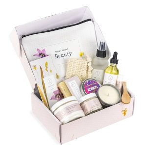 Bath Spa Gift Box for Women - Luxurious 6 Piece Bath and Body Set
