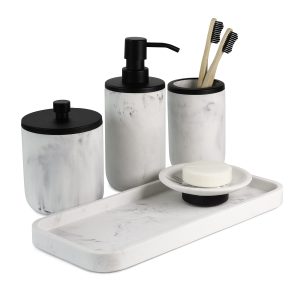 Bathroom Soap Dispenser Set - Bathroom Toothbrush Holder Set