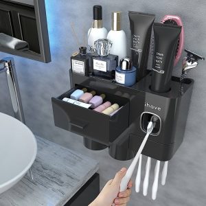 Bathroom Toothbrush Holder Wall Mounted