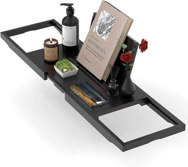 Bathtub Caddy with Two Detachable Trays