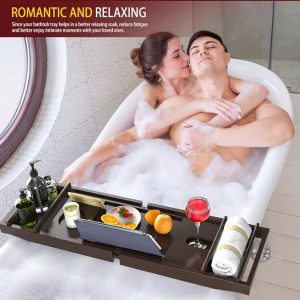 Bathtub Tray Bath Caddy Expandable-Bath Shelf
