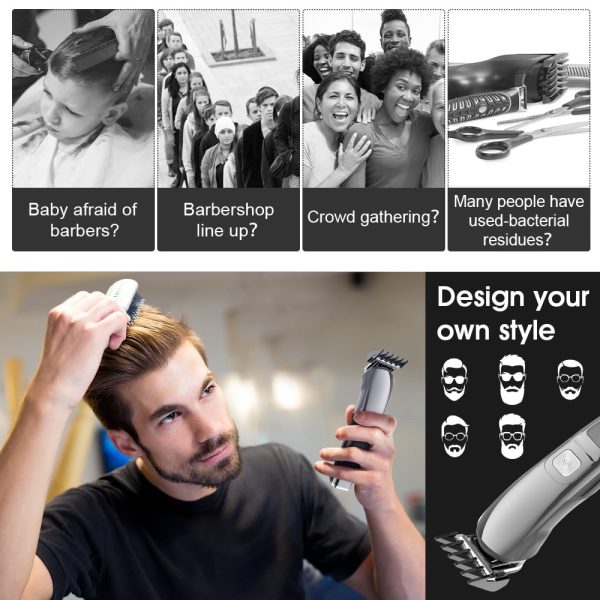 Beard Trimmer for Men,Hizek Mustache Trimmer Cordless