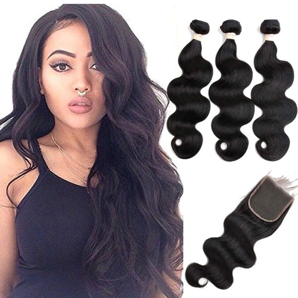 Beauhair Brazilian Human Hair Body Wave 3 Bundles 8A Human Hair