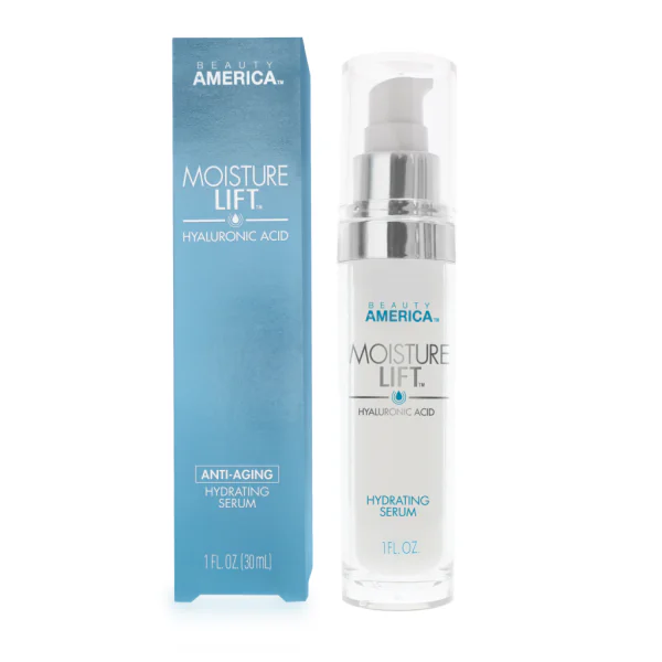 Beauty America Moisture Lift, Anti-Aging, Hyaluronic Acid, Hydrating Serum