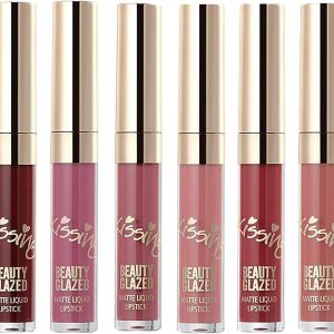 Beauty Glazed 6pcs/set Makeup Matte Not Faded Lipstick Lip Kit Gloss Long Lasting