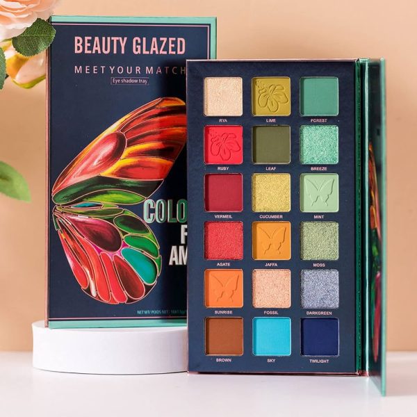 Beauty Glazed Eyeshadow Palette Pigmented Colors Makeup Pallets