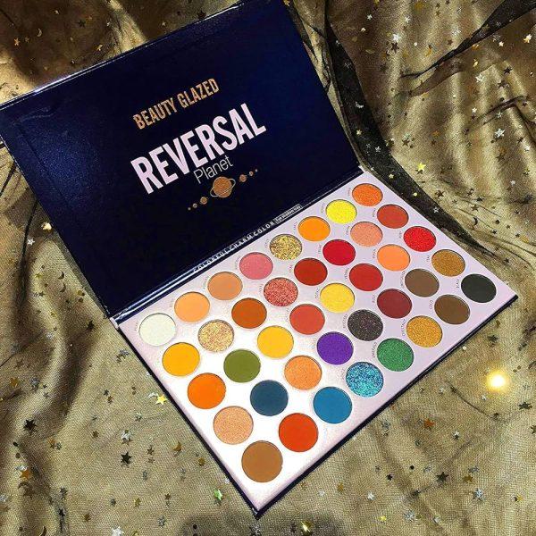 Beauty Glazed Reversal Planet Eyeshadow Palette, High Pigmented 40 Colors