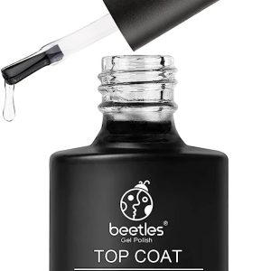 Beetles Gel No Wipe Matte Top Coat - Soak Off UV LED Gel Nail Polish Matte Finish
