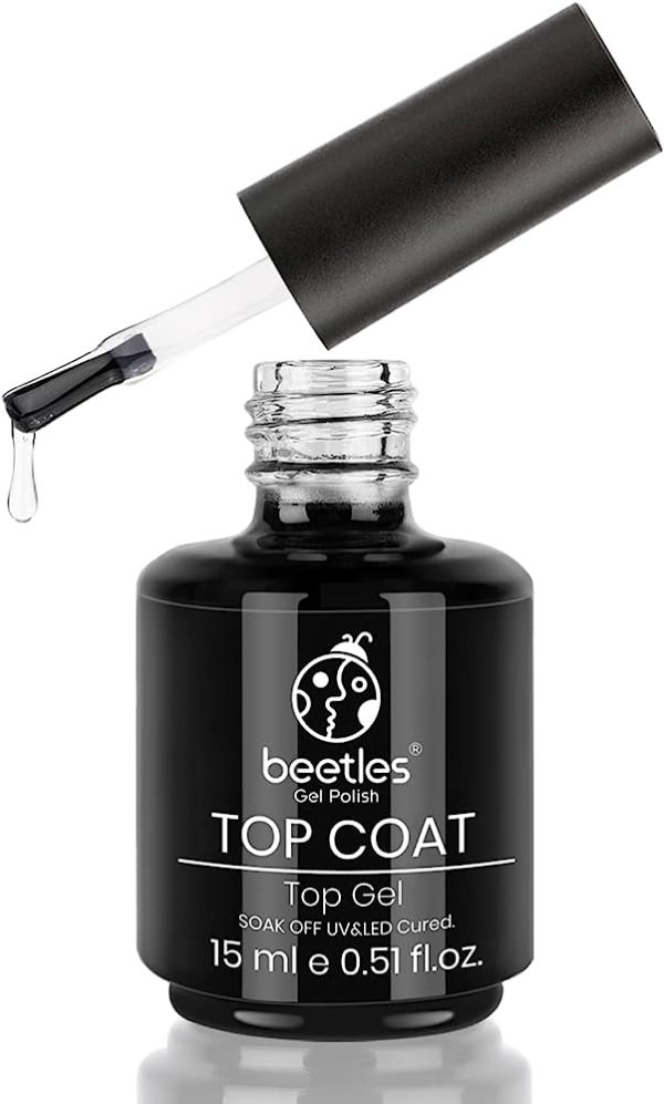 Beetles Gel No Wipe Top Coat - Shine Finish and Long Lasting