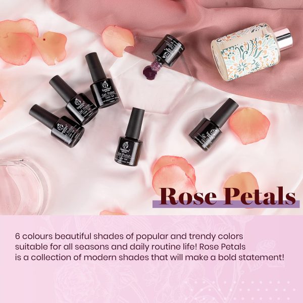 Beetles Red Gel Nail Polish Set - Peach Pink Gel Polish Kit Purple Burgundy