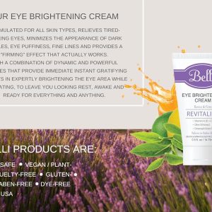 Belli Skincare Eye Brightening Cream, Pregnancy Safe and Vegan Free
