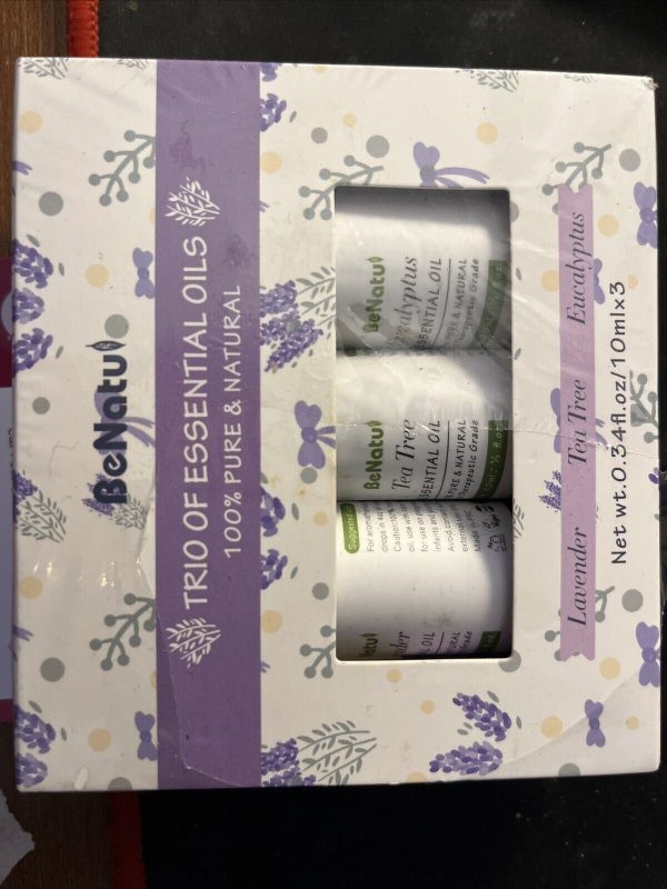 Benatu Essential Oils Set - Tea Tree, Lavender, Eucalyptus