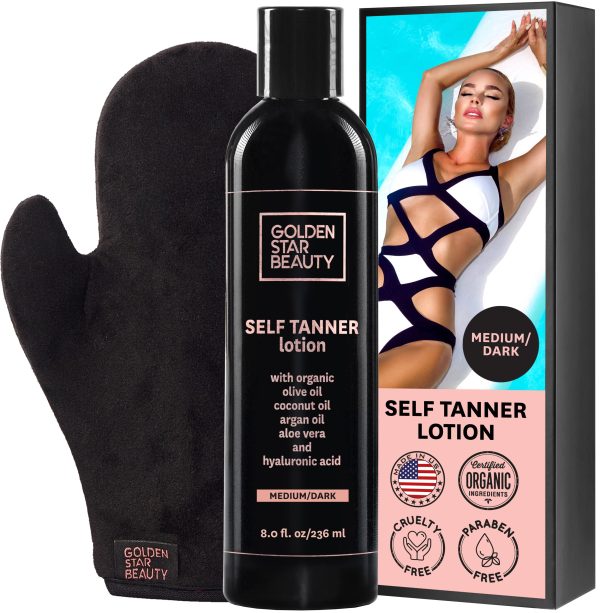 Best Self Tanning Lotion for Face, Legs and Body for Dark Natural Self Tan Formula