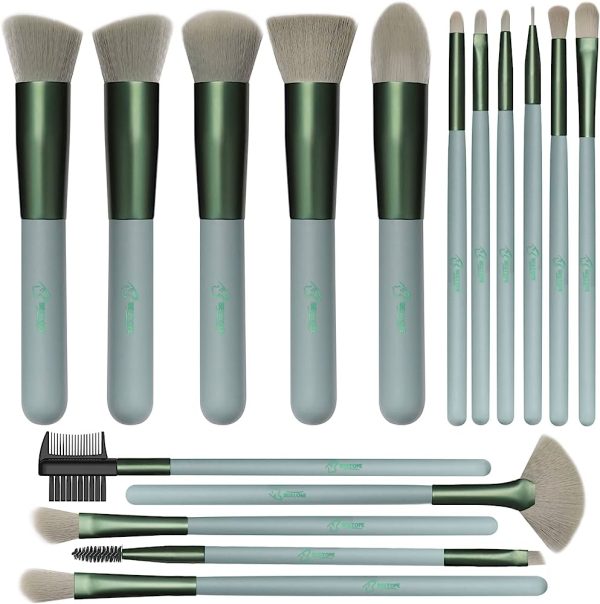 BESTOPE Professional Makeup Brushes Premium Synthetic Cosmetic Brush Set