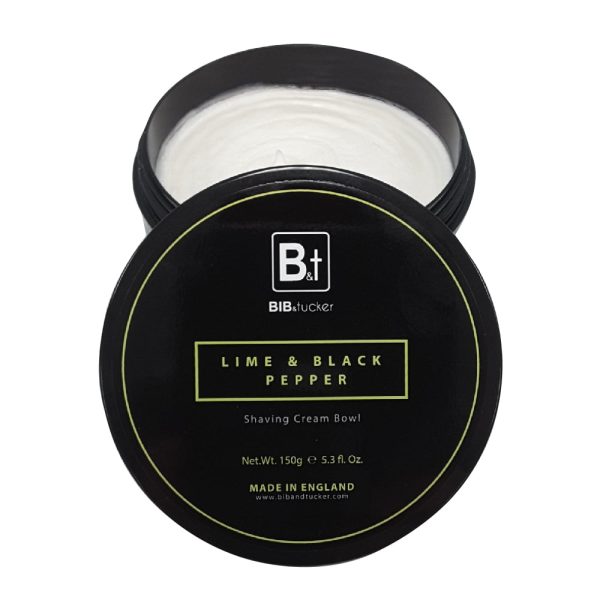 Bib and Tucker Luxury Lime and Black Pepper Shaving Cream