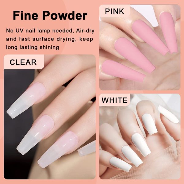BINNAIL Dip Powder Nail Kit Glitter Powder for Dip Starter System