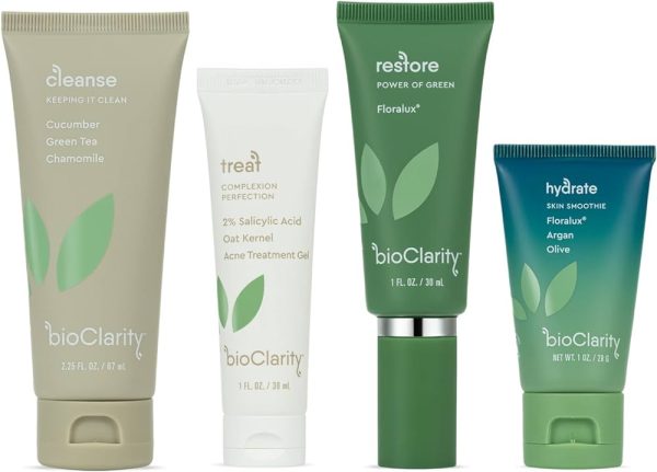 bioClarity 3-Step Clear Skin Routine (Mini Size) for Oily or Acne-Prone Skin