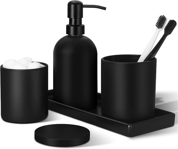 Black Matte Bathroom Accessories Holder for Kitchen Sink