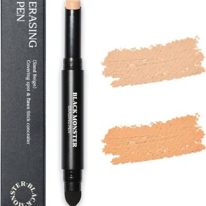 BLACK MONSTER Concealer Stick, Dual Sided Full Coverage Concealer Pen