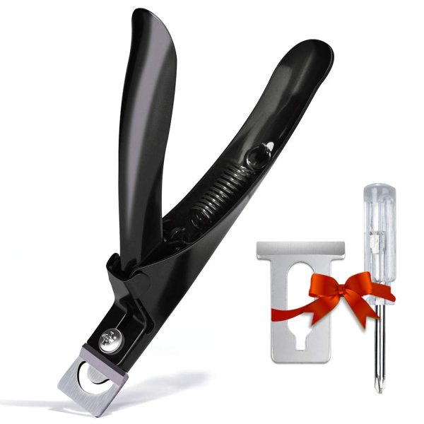Black Premium Adjustable Stainless Steel Artificial Acrylic Fake False Nail