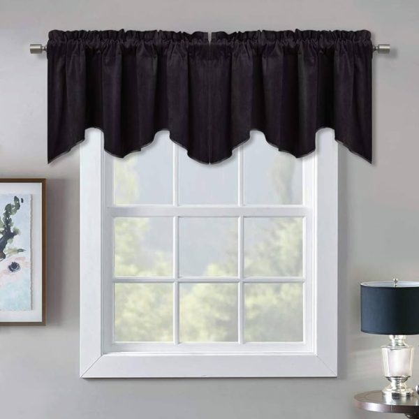 Blackout Scalloped Valance for Window