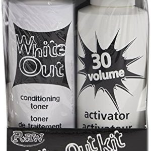 Bleach White Out Kit - Conditioning Toner and 30 Volume Activator