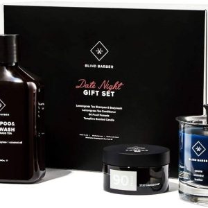 Blind Barber Date Night Gift Set - Premium 4-Piece Hair & Skin Care Kit
