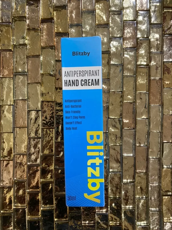 Blitzby Antiperspirant Hand Cream, For Hyperhidrosis and Hand Sweat