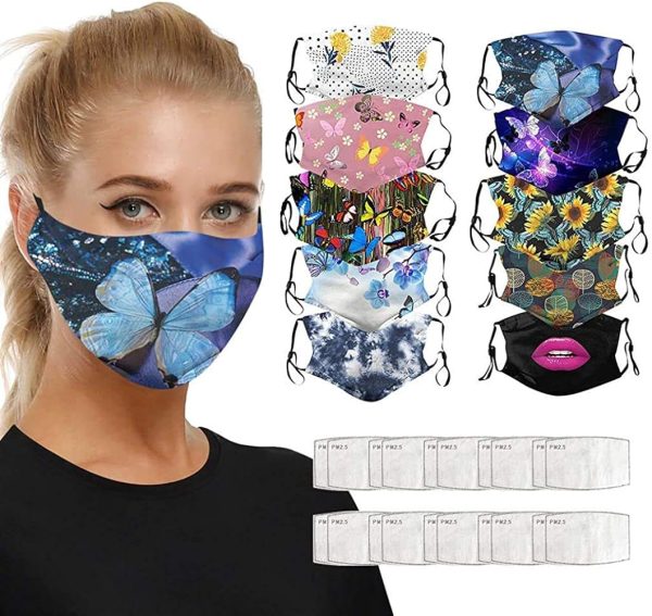 BLOOK 100% Cotton Fashion Protective Face Anti-dust Mouth Face Bandana