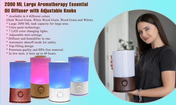 BlueHills Premium 2000 ML XL Large Essential Oil Diffuser