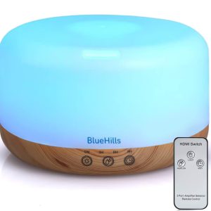BlueHills Premium Essential Oil Diffuser with Remote