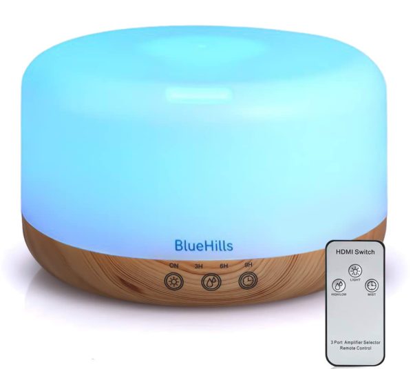 BlueHills Premium Essential Oil Diffuser with Remote