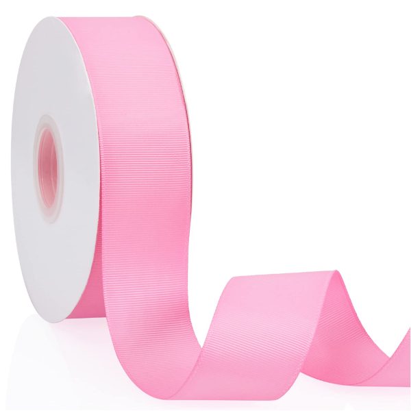 Blush Pink Grosgrain Ribbon 1 1/2 inch, 10 Yards of Double Face