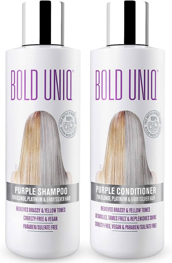 Bold Uniq Purple Hair Mask & Moisturizing Shampoo & Conditioner