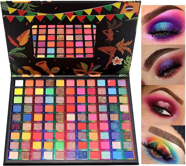 40 Colour Eyeshadow Palette – Vibrant Matte & Glitter Shades for Long-Lasting Eye Makeup<