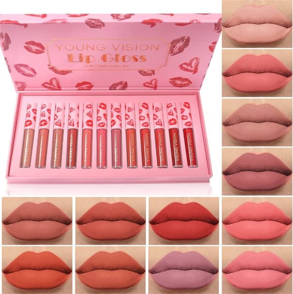 BONNIESTORE 6Pcs Matte Liquid Lipstick Set