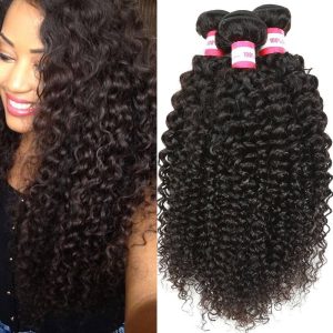 B&P Virgin Brazilian Curly Hair Weave 3 Bundles
